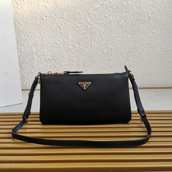 Prada Flap Shoulder Bag Tan Brown product view 2