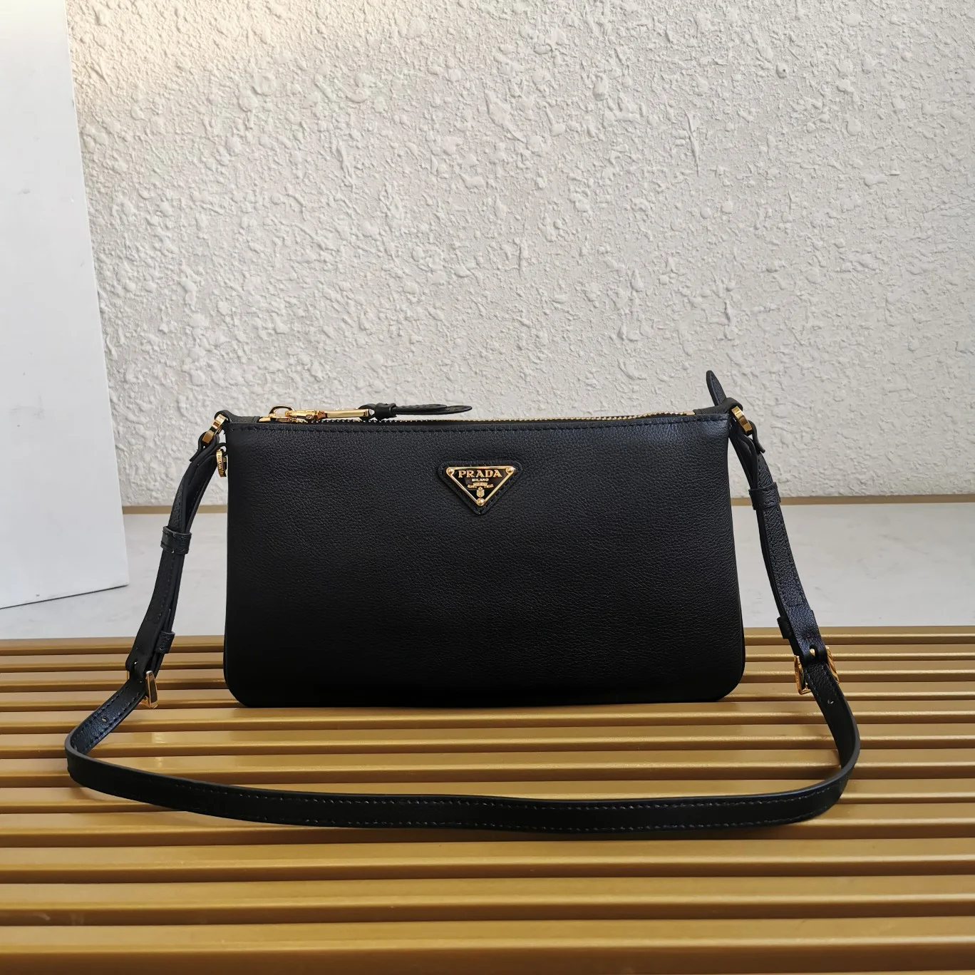 Prada Flap Shoulder Bag Tan Brown product view 2