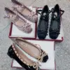 Valentino Women Black Bow-Detail Ballet Flats product view 3