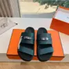 Hermès Women Green Sandals — Dark Teal Wide-Strap product view 5