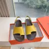 Hermès Women Yellow Leather Sandals product view 1
