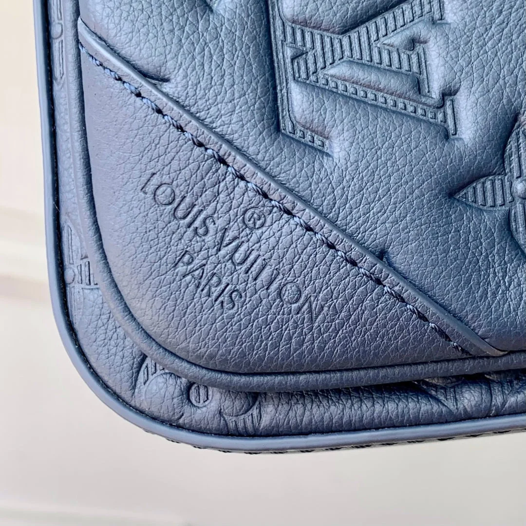 Louis Vuitton Trio Messenger 25 In Blue Monogram Shadow Calfskin Bag product view 7