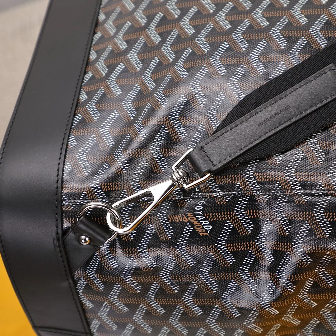 Goyard Steamer GM Black Leather Travel Bag product view 3