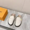 Louis Vuitton Women Beige Wool Mules product view 4