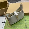Gucci Jackie Notte Mini Bag 19 In White Calfskin Gold Hardware product view 7