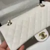 Chanel Classic Woman’s White Handbags Lock Gold 25 cm product view 2