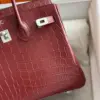 Hermès Birkin Woman’s Hand Sewing Red Handbags 25 cm product view 3