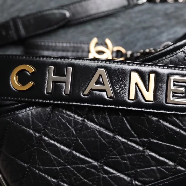 Chanel Gabrielle Handbag With Gold Lock Woman’s 20 cm product view 2