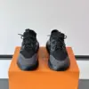 Louis Vuitton Men Black Knit Fabric Sneakers product view 2