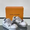Louis Vuitton Men White Leather Gray Accents Sneakers product view 5