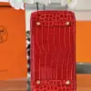 Hermès Birkin 30 Red/Liam Blue Crocodile Leather Gold Hardware. – Custom Made Bag product view 6