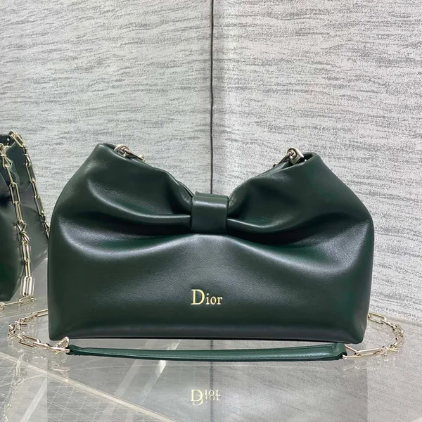 Dior Bow Bag Small Dark Green product photo