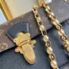 Louis Vuitton Victoire Monogram Pattern Handbags 27x20x10cm — Black Front Panel product view 7