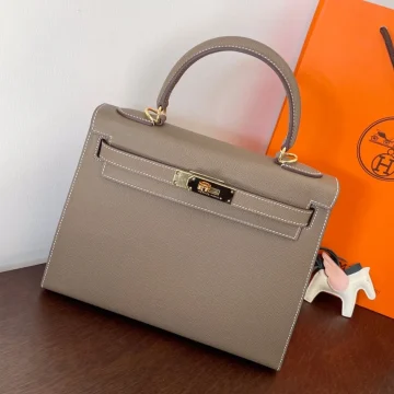 Hermès 28 cm Etain Epsom Leather Gold Hardware Bag product photo