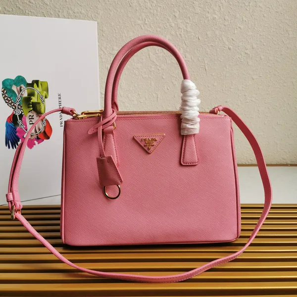 Prada Medium Galleria 28 Pink Saffiano Leather Bag product photo