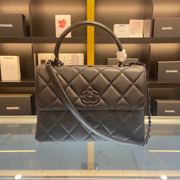 Chanel Trendy Brown Leather Full Box Handbags 25 cm product photo