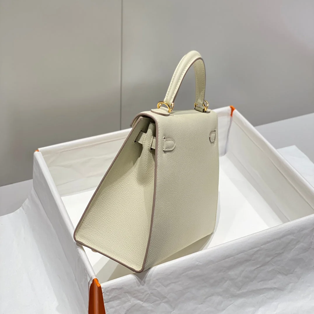 Hermès 25 cm In Nata Epsom Calfskin Gold Hardware Bag product view 5