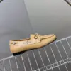 Louis Vuitton Women Beige Leather Loafers product view 6