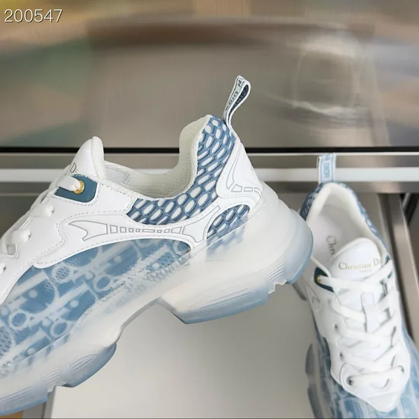 Dior Vibe sneakers in white and deep blue product view 3
