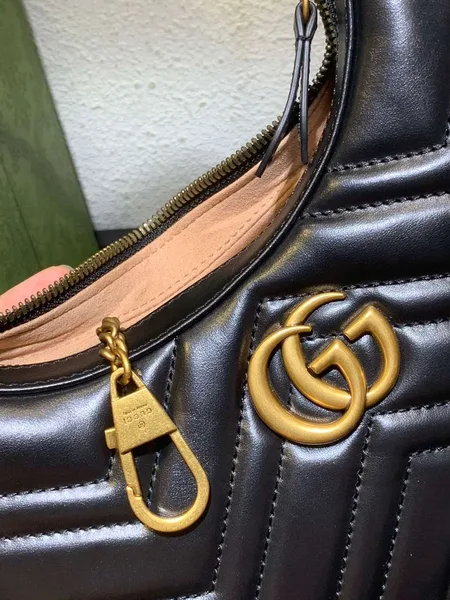 Gucci GG Marmont Half Moon Handbag Black 24 cm product view 7