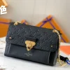 Louis Vuitton Vavin Monogram Black With Lock Gold Handbags 25x18x10cm product view 1