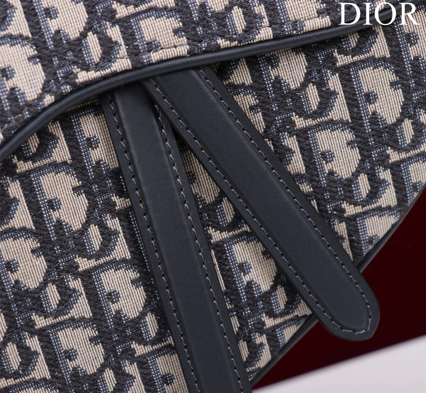Dior Saddle Saddle Canvas Handbag Hand Embroidered 25.5x20x6cm product view 6