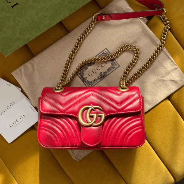 Gucci Marmont Women’s Handbag Red 22 cm product photo