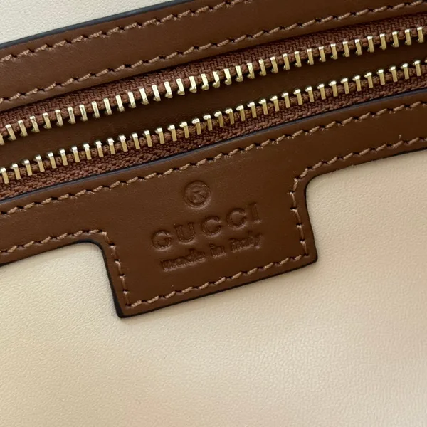 Gucci Jackie Small Shoulder Bag 27 In Tawny Brown Calfskin Gold Hardware product view 6