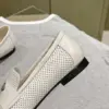 Louis Vuitton Women White Leather Studded Loafers product view 5