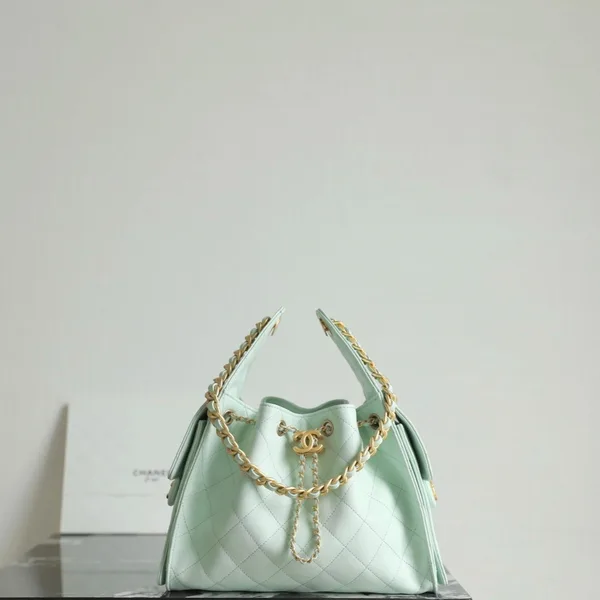 Chanel 25 Handbag 30 In Green Cavier Gold Hardware product photo