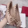 Valentino Women Nude Patent Leather Studded Flats product view 5