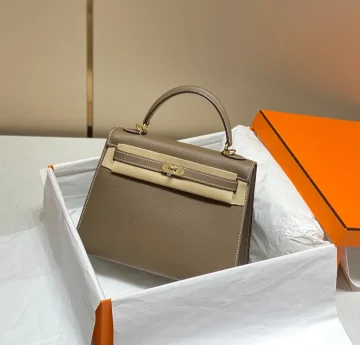 Hermès 25 bag in Etoupe Epsom leather with gold hardware product photo