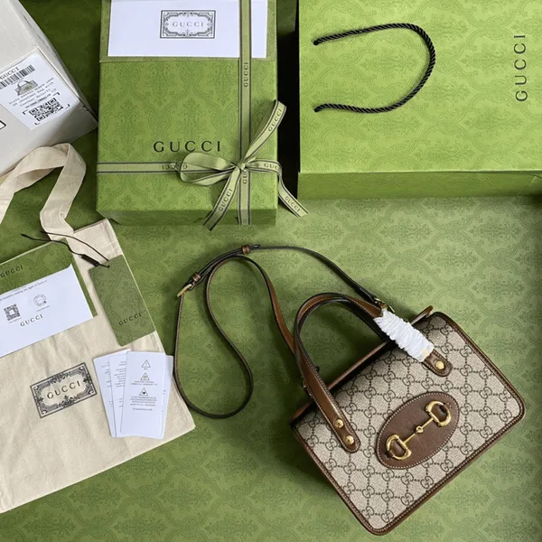 Gucci 1955 Women’s Handbag with Brown Handle 23x16x12cm product photo