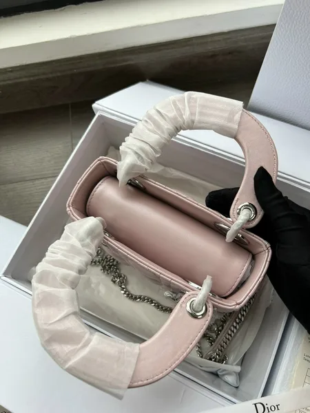Dior Lady Mini 3-Pocket Handbag High- Pink 17 cm product view 6