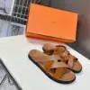 Hermès Women Brown Suede Leather Sandals product view 3