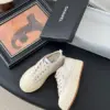 Chanel Women Beige Canvas And Rubber Sneakers product view 3