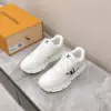 Louis Vuitton Women White Leather Sneakers — Monogram Side Panels product view 1