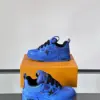 Louis Vuitton Men Blue Mesh And Leather Sneakers product view 4