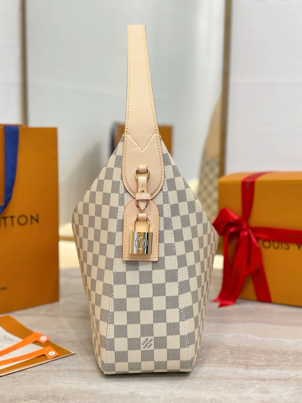 Louis Vuitton Damier Azur Slouchy MM Bag product view 5
