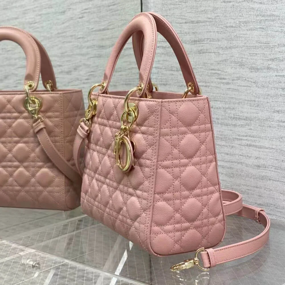 Dior Medium Lady Dior Bag — Dusty Pink product view 2