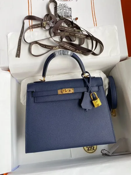 Hermès 25 Sellier Navy Epsom Bag product photo