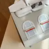 Hermès Birkin 20 Sellier Faubourg House White Snow Palladium Hardware Bag product view 2