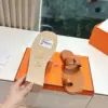 Hermès Women Tan Leather Sandals product view 2