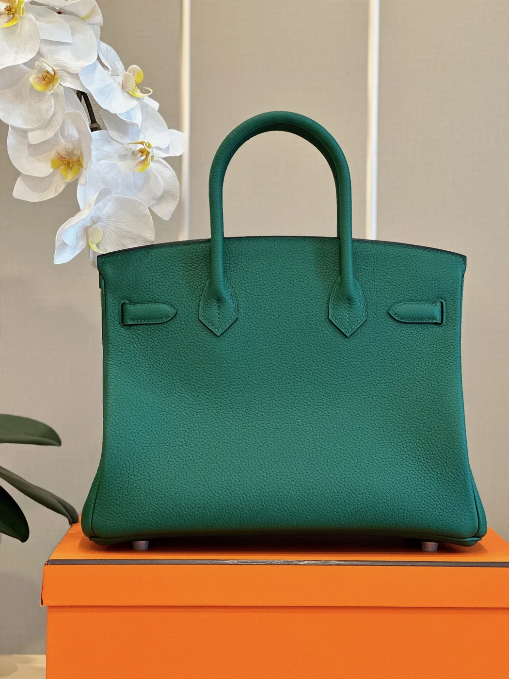 Hermès Birkin 30 Dark Green Palladium Hardware Bag product view 6