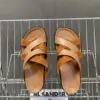 Hermès Women Brown Suede Leather Sandals product view 2