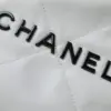 Chanel Handbag 22 Shopping Woman’s White Smooth Leather 35 cm product view 5