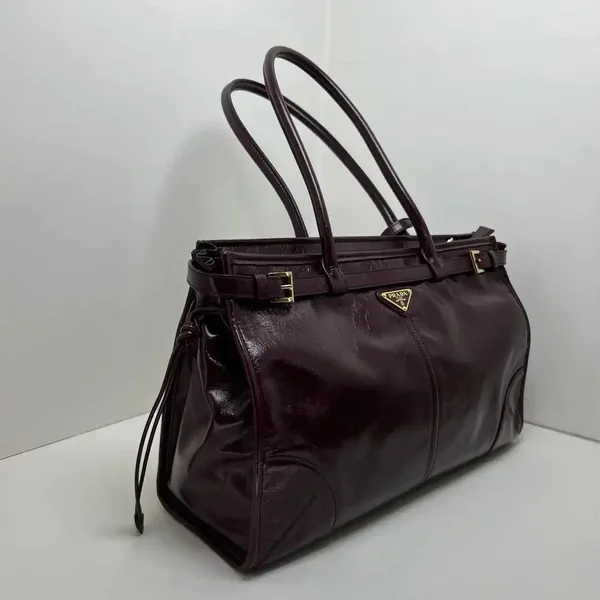 Prada Bonnie Large Maroon Bag product view 2