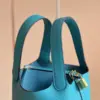 Hermès Picotin 18 Blue Togo Leather Gold Hardware Bag product view 3