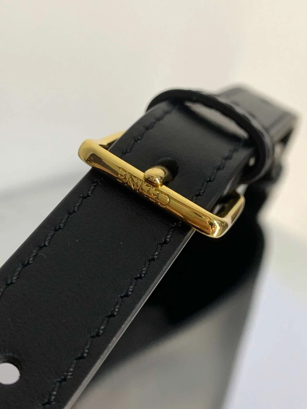 Celine Small Bucket Cuir Triomphe Handbag Black Bucket Shape 30x22x12cm product view 3