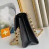 Louis Vuitton Victoire Monogram Pattern Handbags 27x20x10cm — Black Front Panel product view 5